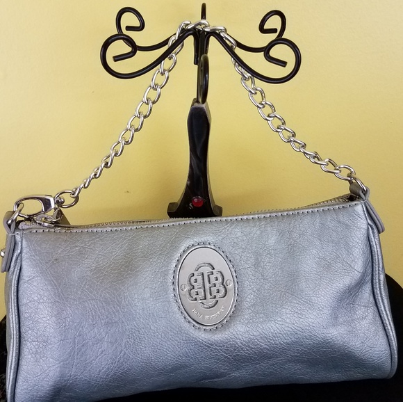 Dana Buchman Handbags - Dana Buchman Silver Purse Wristlet/Clutch